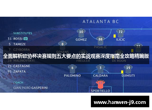 全面解析欧协杯决赛规则五大要点的实战观赛深度指南全攻略精编版